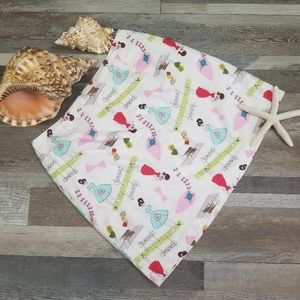 FELICE PAPPAS Vintage MCM In the Park Skirt Sz 8